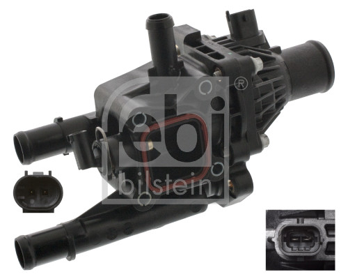 FE39145, Thermostatgehäuse, FEBI BILSTEIN, 025192230, 1338244, 25192230, 055564890, 1338256, 55564890, 055574401, 1338373, 55577284, 055577284, 1338384, 55579951, 055587350, 1338402, 96984103, 55574401, 55587350, 03266, 037-025-0004, 12115652, 1211570, 1214500200, 13671, 1411TH-2, 15/2773, 1532040, 155-20100, 18-0423, 1.880.861, 19372525