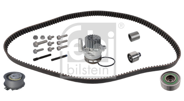 FE45116, Wasserpumpe + Zahnriemensatz, FEBI BILSTEIN, 03L198119A, 03L198119B, 03L198119D, 03L198119AS1, 03L198119BS1, 03L198119DS1, 03L198119C, 03L198119F, 03L198119CS1, 03L198119FS1, 001-10-27608, .005.4517, 04.5312, 0569KV, 07-119, 07.12.003, 127-50010K, 1510499005, 1551030, 1613724880, 1756059, 18664, 1987946453, 2320047, 30-1089-1, 307T0074, 30945116, 31742VV, 341304080000, 381850