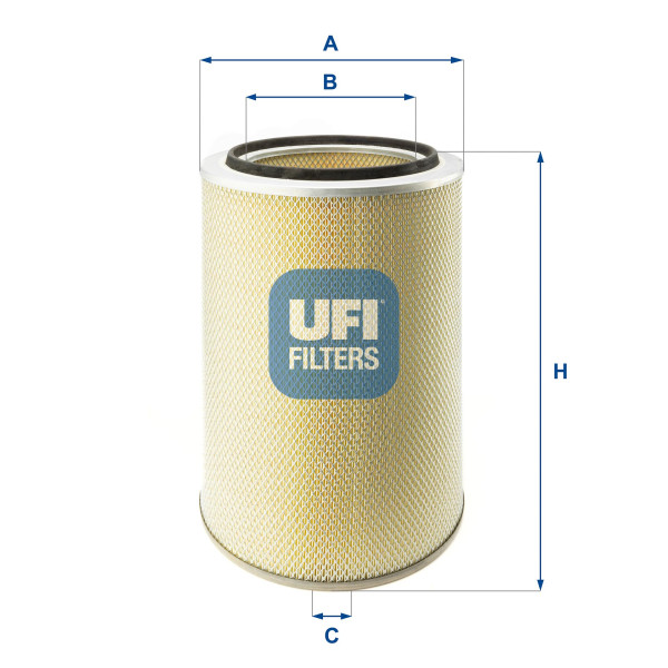Vzduchový filtr - 27.563.00 UFI - 2991785, 2992374, 2996155