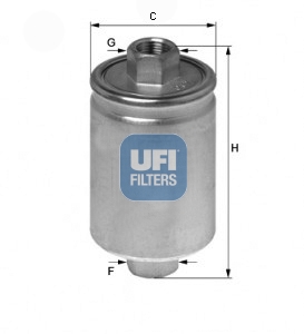 Fuel Filter - 31.564.00 UFI - 25055046, 25055129, 4801066