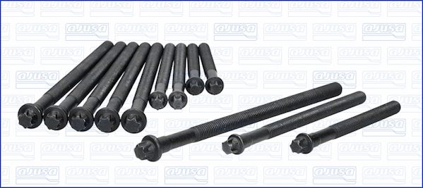AJUSA Head Bolt Set - M10 X 1.25, 12-Point External Head, 5.709" Length - OEM Quality Replacement