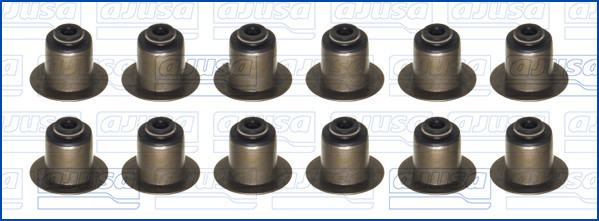 57060100, Seal Set, valve stem, AJUSA, 7221536(x12), 12-34343-01