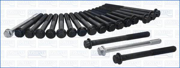 81067400, Cylinder Head Bolt Set, AJUSA, MS147001(x2), ME203052(x4), CAM9743(x14), CAM9743, ME203052, MS147001
