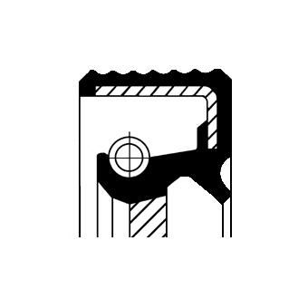 Shaft Seal, automatic transmission - 19037196B CORTECO - 0734300296 ...