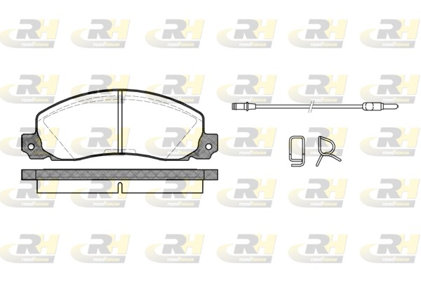 Brake Pad Set, disc brake - 2202.02 ROADHOUSE - 4403271, 7701200648, 9111271