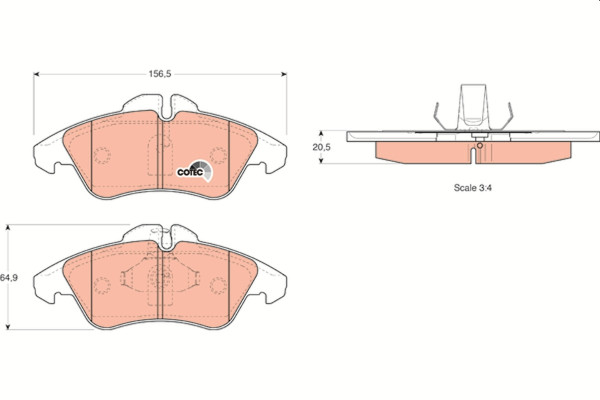 GDB1220, Sada brzdových destiček, kotoučová brzda, Destičky brzdové př., TRW, 0024203920, 2D0698151, A9004200300, 0024209920, 2D0698151C, 0044205520, 2DO698151, 0084204220, A0024203920, A0024209920, A0044205520, A0084204220, 018900, 0235082, 0252157620, 031208700720, 057800, 05P1469, 08631900A, 0986424218, 10916251, 109456, 120687, 13046070822, 141104, 1501223327, 16251, 2053704, 2157601, 2157619004045073