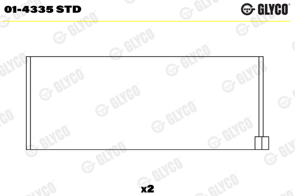 Ojniční ložisko - 01-4335 STD GLYCO