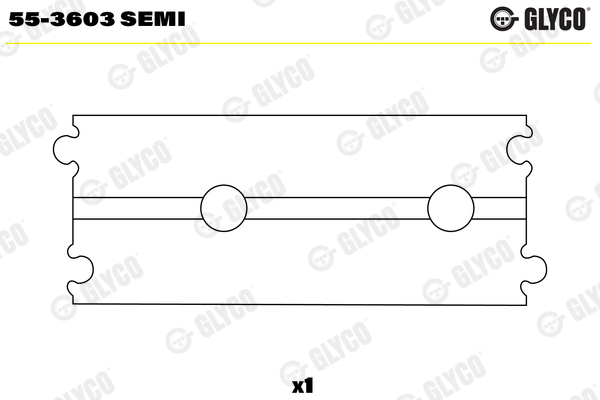 55-3603 SEMI, Small End Bushes, connecting rod, GLYCO, 1020381050, 1020381250, 1110380150, A1020381050, A1020381250, A1110380150, 74407690, 87325690, 87326690