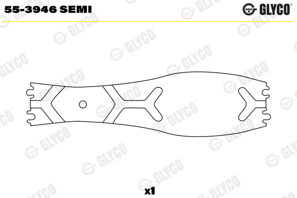 Small End Bushes, connecting rod - 55-3946 SEMI GLYCO - 51.02405-1027, 77927690, 77930690