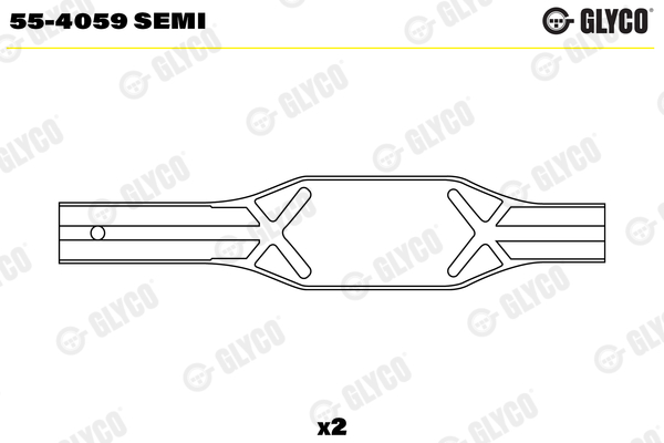 55-4059 SEMI, Small End Bushes, connecting rod, GLYCO, 20583429, 20583430, 37115690
