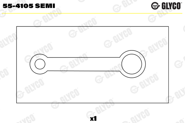 Small End Bushes, connecting rod - 55-4105 SEMI GLYCO - 4783226, 98459970
