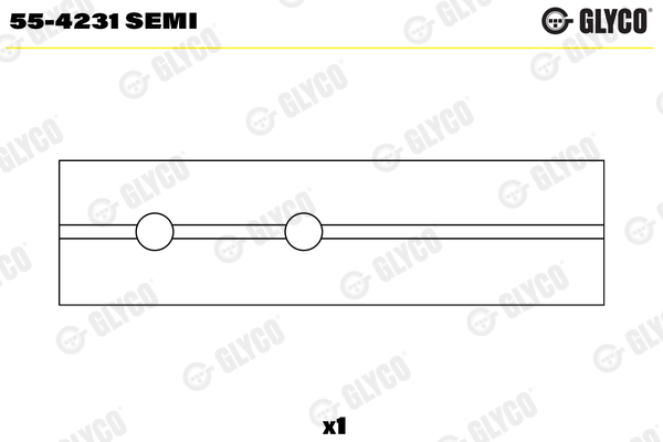 Small End Bushes, connecting rod - 55-4231 SEMI GLYCO