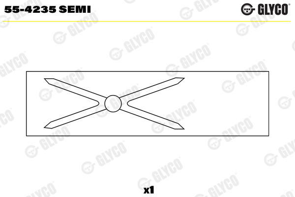 Small End Bushes, connecting rod - 55-4235 SEMI GLYCO - 2.271.0131A, 60507182