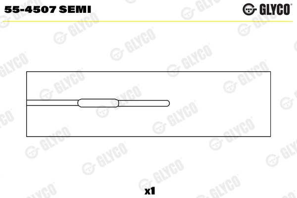 Small End Bushes, connecting rod - 55-4507 SEMI GLYCO - 4721358, 4800461
