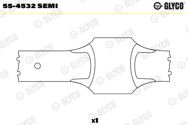Small End Bushes, connecting rod - 55-4532 SEMI GLYCO - 51.02405-1046, 51024051046