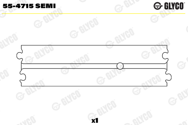 Small End Bushes, connecting rod - 55-4715 SEMI GLYCO - 03C105431G