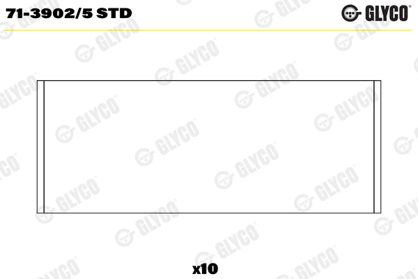 Ojniční ložisko - 71-3902/5 STD GLYCO - STC3300, CR521CP