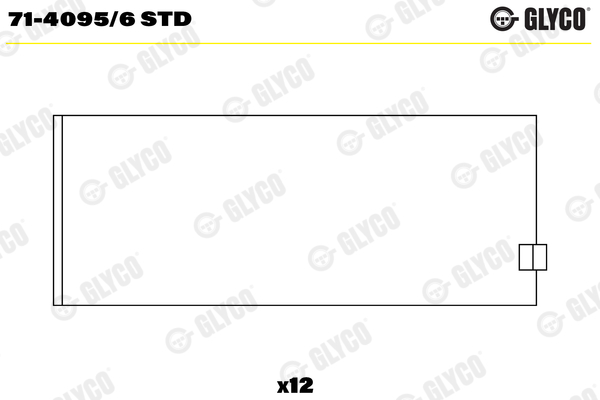 Ojniční ložisko - 71-4095/6 STD GLYCO - 2992158, 2992159, 500360410