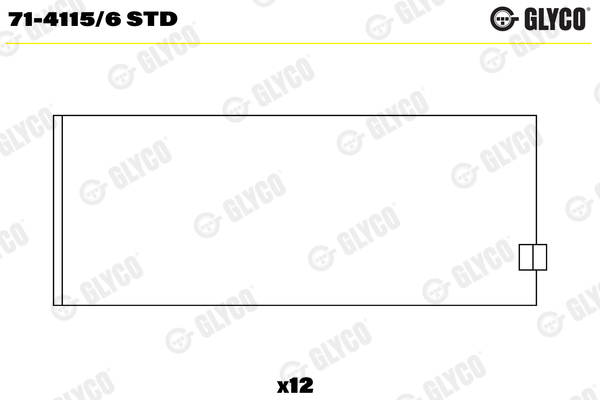 Ojniční ložisko - 71-4115/6 STD GLYCO