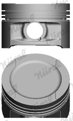 Piston with rings and pin - 87-105907-00 NÜRAL - 0330102, 94503720