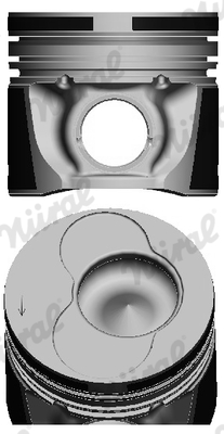 87-114907-85, Piston with rings and pin, NÜRAL, 0305502