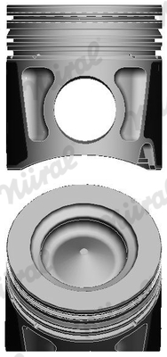 87-122000-00, Piston with rings and pin, NÜRAL, 2992257, 0099900, 40340600, A354066STD