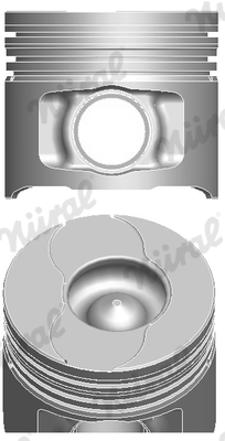 87-124000-30, Piston with rings and pin, NÜRAL, 71718118, 0101500, 40218600, A354067STD, 99724600