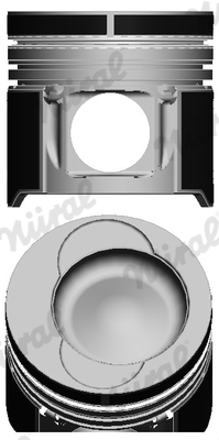 87-136500-10, Piston with rings and pin, NÜRAL, 2290700, 99339600, 10838W151, 10838W-151