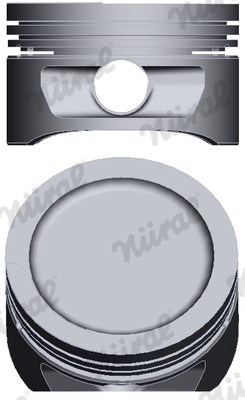87-136700-00, Piston with rings and pin, NÜRAL, 0039400, 99455600