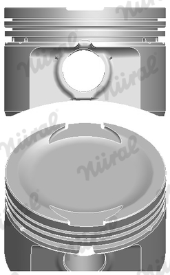87-138406-40, Piston with rings and pin, NÜRAL, 71715334, 242280.40MM
