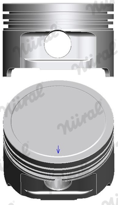 87-138900-30, Piston with rings and pin, NÜRAL, 0400200, 24225STD