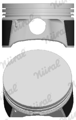 87-141300-00, Piston with rings and pin, NÜRAL, 0149800, 24114STD