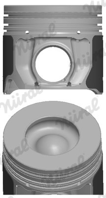 87-148107-40, Piston with rings and pin, NÜRAL, A350716STD