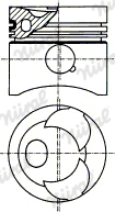 Kolben mit Ringen und Bolzen - 87-176700-10 NÜRAL