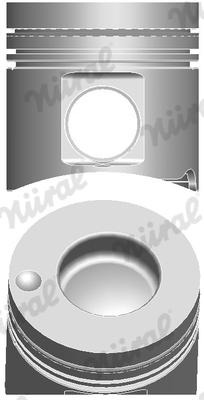 Piston with rings and pin - 87-179300-65 NÜRAL - 4420300617, 4420370601, A4420300617
