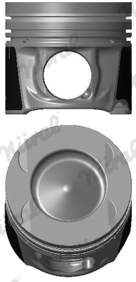 Piston with rings and pin - 87-424907-00 NÜRAL