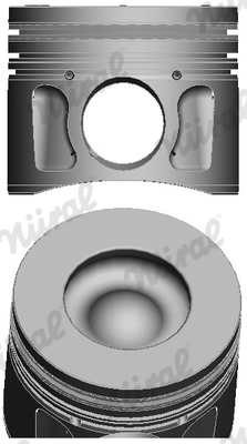 87-427700-30, Piston with rings and pin, NÜRAL, 9660381480, 9660540480, 0160700