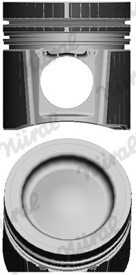 Piston with rings and pin - 87-428900-00 NÜRAL - 9060302118, A9060302118, 001PI001850000