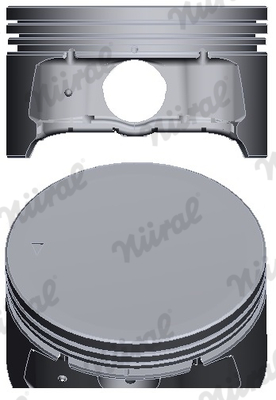 87-429400-00, Piston with rings and pin, NÜRAL, 0156800, 56132580, 99456600