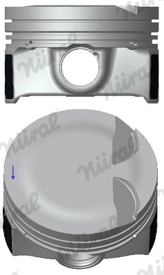 Piston with rings and pin - 87-442300-10 NÜRAL - 04E107065BC, 04E107065DC, 04E107065EE