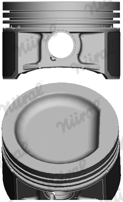 87-502800-00, Piston with rings and pin, NÜRAL, 0303200