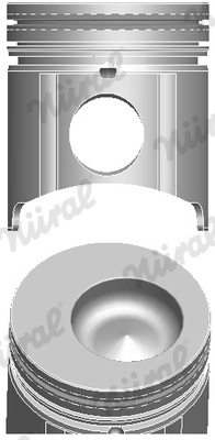 87-521400-00, Piston with rings and pin, NÜRAL, New Holland TM120/TM130/TM140/TM155/TM175/TM190 675TA* 675HC*, 1873458, F0NN6108NB, 1873460, 1873461, 2850252, F2NN6K100NB, PB23621, A350937STD, 17587802371, 81865988, 81873456, 82850252, 87800537, 87801072, 87802371, F0NN6108LA, F0NN6108LB