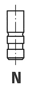 R4571/RCR, Výfukový ventil, Ventil výfuk.EX (1), FRECCIA, 419292-8, 1326, 4703, VL088500, 4571EX