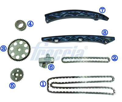 TK08-1247, Timing Chain Kit, FRECCIA, 12798670-00, 12979910-00, 12798714-00, 12798717-00, 12798666-00, 12798715-00, 12798671-00