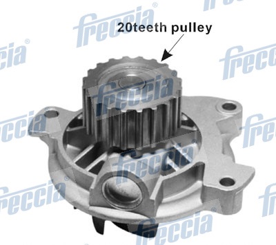 WP0293, Vodní čerpadlo, chlazení motoru, Pumpa vodní, FRECCIA, 074121004, 271768, 074121004A, 274155, 074121004F, 074121004V, 074121004X, 074121005M, 074121005MX, 074121005N, 074121005P, 076121005A, 076121005AX, 24-0758, 9274R, A178, PA8713, WAP8325.00, A280