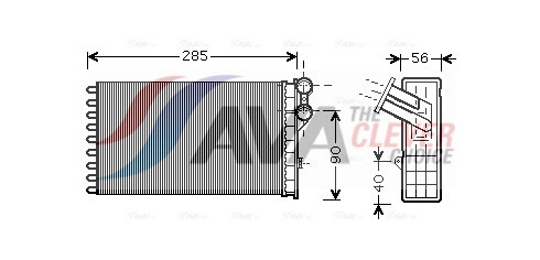 CNA6239, Výměník tepla, vnitřní vytápění, Chladič oleje 1,6/1,8, AVA QUALITY COOLING, 6448N5, 0537306239, 06033011, 069002N, 09006239, 103678, 221M49, 320145, 346280, 54251, 60096239, 71157, 7230, 811503, 8FH351311261, 93091, AH82000P, QHR2220, 8FH351311264, AH82000S, M221040A, 6448.N5, CNA6239