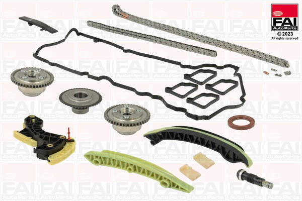 TCK230VVT, Steuerkettensatz, FAI AutoParts, A0009931078, A0009932076, A0009935876, A0049972594, ACK4039, NCK4039, NoEquiv, TC5690VFK, 00049972594, 0009931078