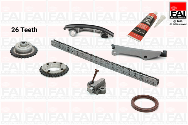 Timing Chain Kit - TCK43 FAI AutoParts - 13028-00QAA, 4415559, 7701475740