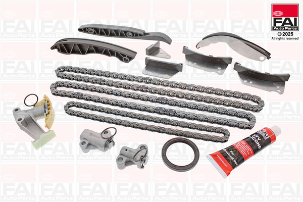 TCK77, Steuerkettensatz, FAI AutoParts, 23351-4A020, 23351-4A600, 23351-4A700, 24351-4A020, 24361-2F000, 24361-4A020, 3484021S, 401165K, 559012710, ACK4135, KTC1045, NCK4135, Noequiv., TC2700K, VKML95002, 559012810, KTC1046