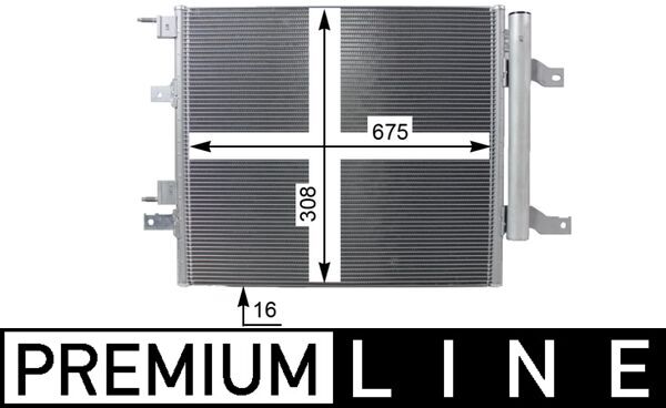 Condenser, air conditioning - AC268000P MAHLE - 1930646, DG9H19710AC ...